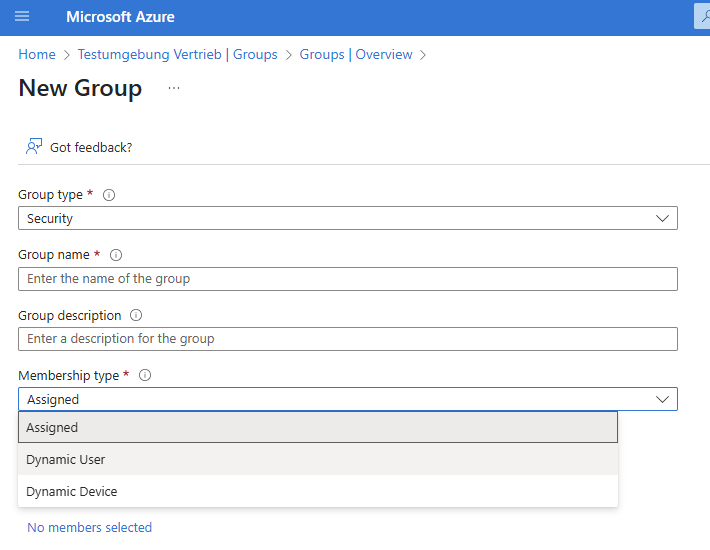 Using dynamic user assignments for groups in Entra ID