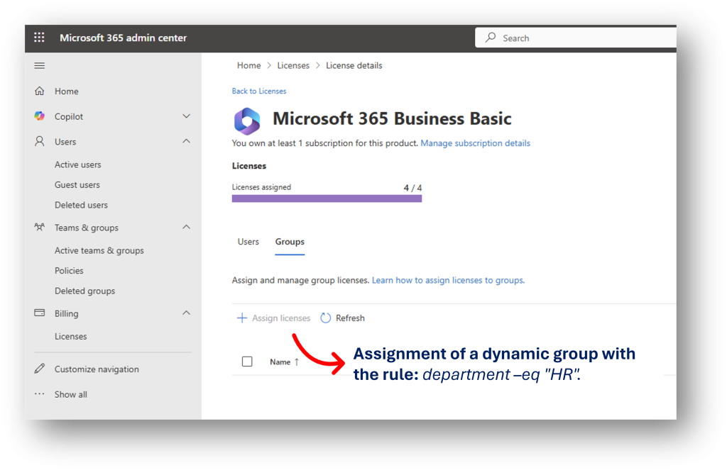 Practical scenarios from IT daily life – Assign licenses dynamically