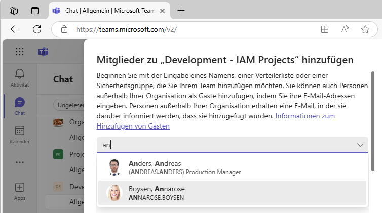 Mit DynamicSync Mitglieder in dynamische M365 Gruppen/Teams hinzufügen Mit DynamicSync Mitglieder in dynamische M365 Gruppen/Teams hinzufügen