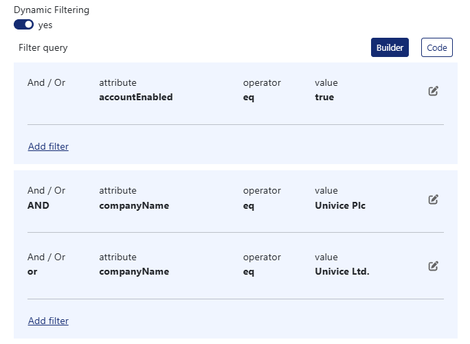 DynamicSync enables up to 50 nested filters DynamicSync enables up to 50 nested filters